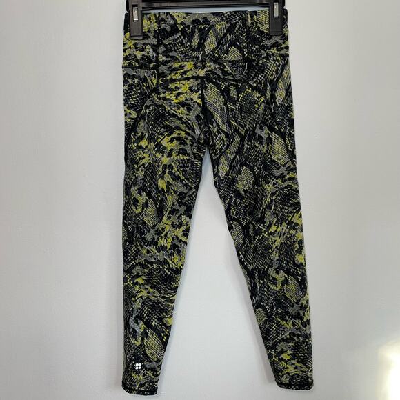 Sweaty Betty The Power Leggings XS 7/8 Length Snakeskin Python Activewear - Picture 3 of 5